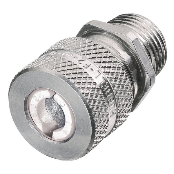 Hubbell Wiring Device-Kellems Kellems Wire Management, Cord Connectors, Straight Male, .31-.38", 1/4", Aluminum SHC1005 - main